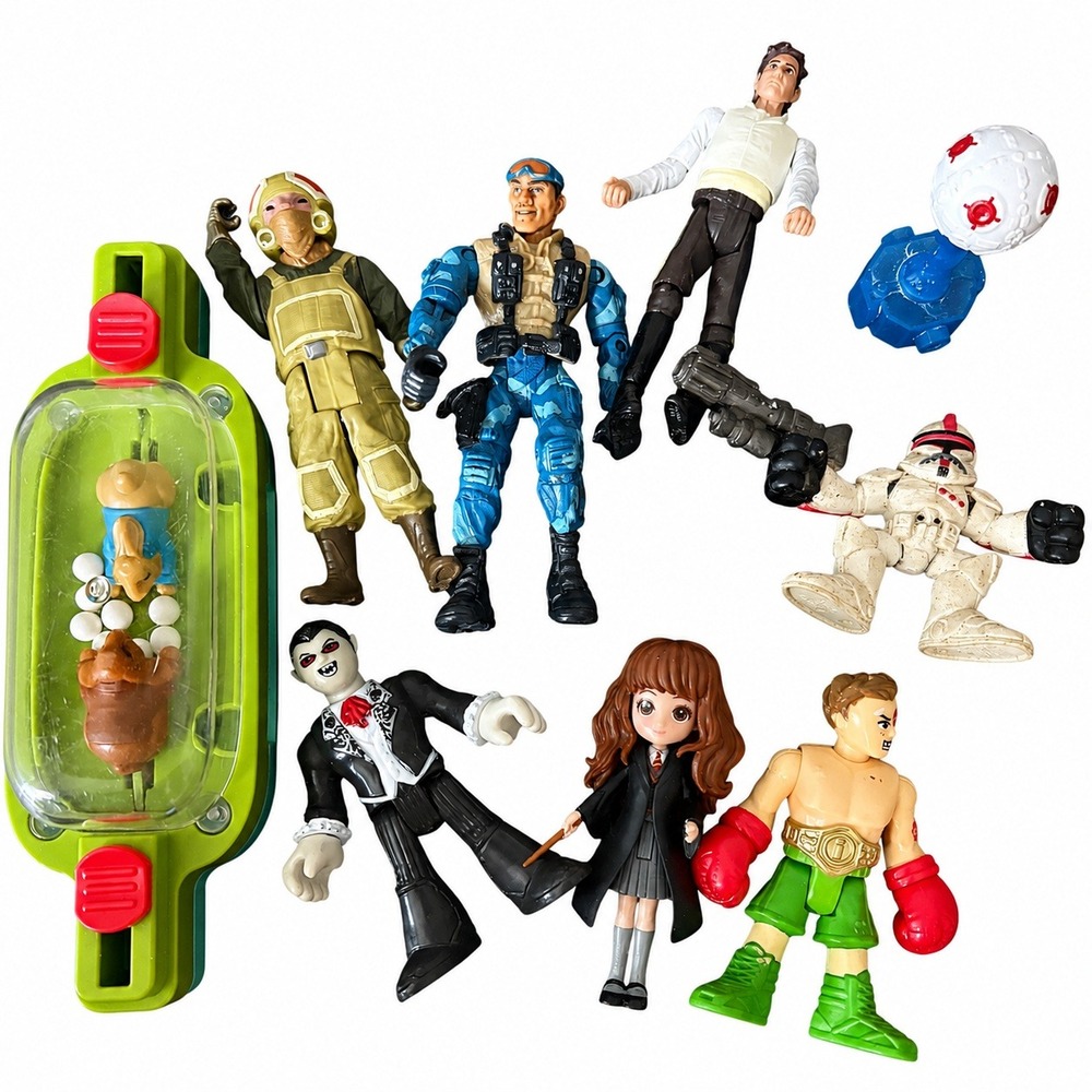 Star Wars Imaginext Harry Potter Action Figure Lot Han Solo Hermione Clone Toy